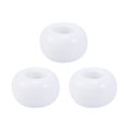 thumbnail image 1 of EeaseCA 3 pcs Ceramics Toothbrush Base Round Toothbrush Base Creative Round Bathroom Ceramics Toothbrush Base (White), 1 of 7