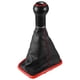 thumbnail image 1 of Unique Bargains Bota de palanca de cambios manual automotriz de 5 velocidades con base roja para Volkswagen Golf 4/5 1998-2006 Rojo Negro, 1 of 1