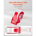 thumbnail image 2 of VEVOR Clear Packing Tape 6 Rolls 65 Yards Clear Shipping Tape with Dispenser 2.7 Mil, 2 of 9