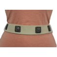 thumbnail image 4 of Women Tie Belt Off White Ethnic Charms Hip High Waist Genuine Suede Leather M L, 4 of 6