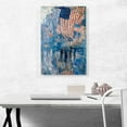 thumbnail image 2 of ARTCANVAS Street in the Rain 1917 Canvas Art Print by Childe Hassam - Size: 26" x 18" (0.75" Deep), 2 of 9