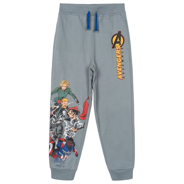 Marvel Comics Little Boys' 3-Pack Fleece Jogger Pants photo 2