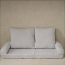 JERFIT Convertible Sofa Bed, 18-Position Adjustable Foldable Futon with Cotton Mattress, Space-Saver for Small Spaces, White