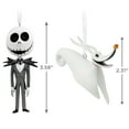 thumbnail image 3 of Hallmark Ornaments (Disney Tim Burton's The Nightmare Before Christmas Jack Skellington and Zero), Set of 2, 3 of 5