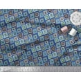 thumbnail image 2 of Soimoi Cotton Duck Fabric Square Geometric Print Fabric by the Yard 42 Inch Wide, 2 of 3