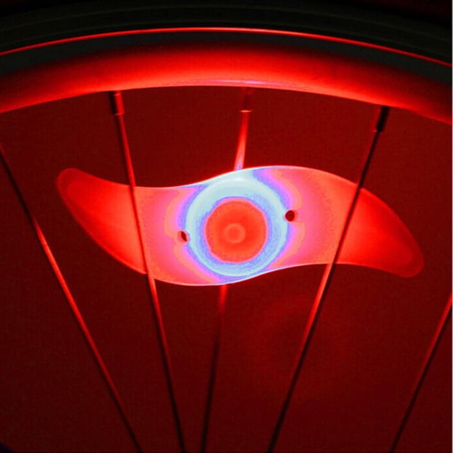 Willow LED Bicicleta Rueda Radios Luz Impermeable Bicicleta Ciclismo Lámpara (Rojo)