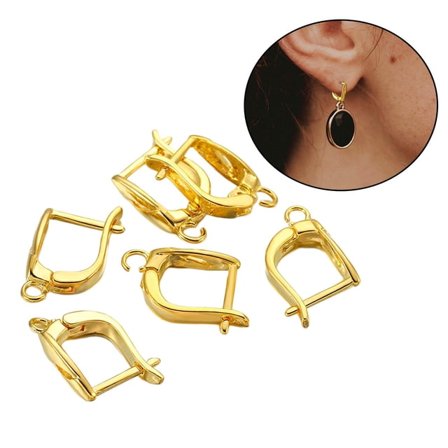 Ganchos para Pendientes Macarena 6 Uds Alambre Metal Moda Mujer DIY