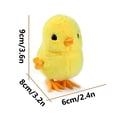thumbnail image 2 of LYINGF Jumping Chick Wind Up Toys Easter Plush Rabbit and Chicken Toy for Kids Toddlers Easter Egg Hunt Basket Party Favor Classroom Prizes Christmas Birthday Gift, 2 of 3