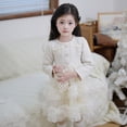thumbnail image 5 of Falda gruesa de estilo moderno de moda para niñas, linda y moderna primavera, falda de pastel de vellón para niños, falda de princesa de malla, 5 of 5