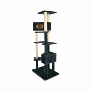 Animaze 6-Level Black Cat Tree, 76 H