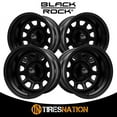 thumbnail image 3 of 15x10 Black Rock Steel Type D Window Matte Black Wheel 5x5.5 (-38mm), 3 of 5