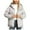 Gray Winter Coats for Women, variant on EOYWHK Puffer Jackets for Women Plus Size Down Jacket Full Zipper Hooded Winter Coats with Pockets