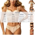 thumbnail image 2 of Ohufall Women's Bra Sets Bow Lace Embroidery Adjustable Straps Bras Solid Color Comfort Fashion Underwear Sets,36-42, 2 of 4