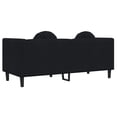 thumbnail image 5 of vidaXL Sofa with Cushions 2-Seater Black Velvet, 5 of 8