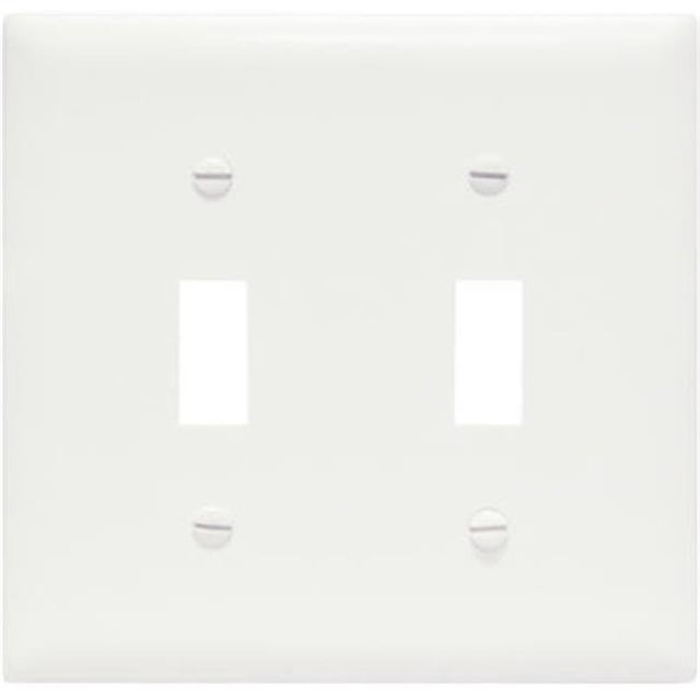 TP2WCC30 2 Bascule Plaque Murale&44; 2 Gang&44; Blanc