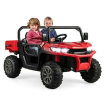 CIPACHO 2-Seater Kids Ride On Dump Truck with Dump Bed and Shovel, Ride on Construction Vehicle, Ideal Gift for Kids, Red