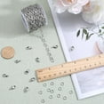thumbnail image 3 of 16.4Feet/ 5m Stainless Steel Jewelry Chain Roll 6x9mm Embossed Circle Spool Chain Links 50Pcs Open Jump Rings 20Pcs Lobster Claw Clasps for Jewelry Making Supplies DIY Craft Gray, 3 of 5
