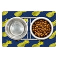 thumbnail image 1 of Fruit Pet Mat for Food and Water, Exotic Theme Tropical Pineapples Pattern Organic Ananas Motifs Natural Art, Non-Slip Rubber Mat for Dogs and Cats, 18" X 12", by Ambesonne, 1 of 2
