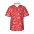 thumbnail image 1 of Fotbe Beef2 Camisa Hawaiana para Hombre Unisex – Camisa Casual de Verano con Botones de Manga Corta de Algodón y Lino,3X-Large, 1 of 7