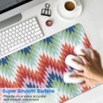 thumbnail image 4 of Long Mouse Pads for Desk,Colorful Geometric Chevron Pattern Desk Mats on Top Of Desks, Desk Mouse Pad Extra Large with 3mm Non-Slip Base and Stitched Edge for Gaming,Office,Work,Home 31.5"x11.8", 4 of 6