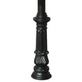 thumbnail image 4 of QualArc REPST-701-BL 5 in. Prestige Real Estate Sign System with Horse Head Finial & Ornate Base - Black Color, 4 of 4