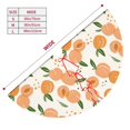 thumbnail image 3 of Rateoe Peaches Print Christmas Tree Skirt 48" for Xmas Holiday New Year Party Circle Tree Mat Ornaments Decoration, 3 of 7