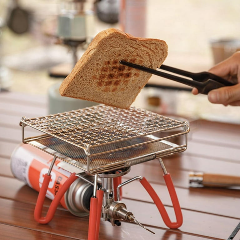 Stove Top Grill Rack Stainless Steel Roasting Net for Outdoor Grill Folding  Size M 