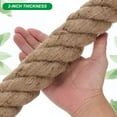 thumbnail image 5 of Jute Rope 2 Inchx50 Feet Natural Jute String Twine Twisted Manila Rope Burlap Rope, 5 of 7