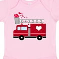 thumbnail image 4 of Inktastic Valentine's Day Red Firetruck with Pink Hearts Boys or Girls Baby Bodysuit, 4 of 5
