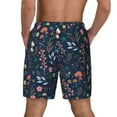 thumbnail image 4 of Balery Colorful Flowers Mens Swim Trunks Swim Shorts for Men Quick Dry Inseam Beach Shorts with Compression Liner Pocket-XX-Large, 4 of 9
