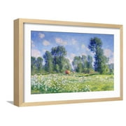Effect of Spring, Giverny, 1890, Scenic Framed Art Print Wall Art by Claude Monet Sold by Art.Com