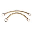 thumbnail image 2 of 2 uds Correa de bolso de cuero PU Hugo Bandolera 25cm Oro, 2 of 7