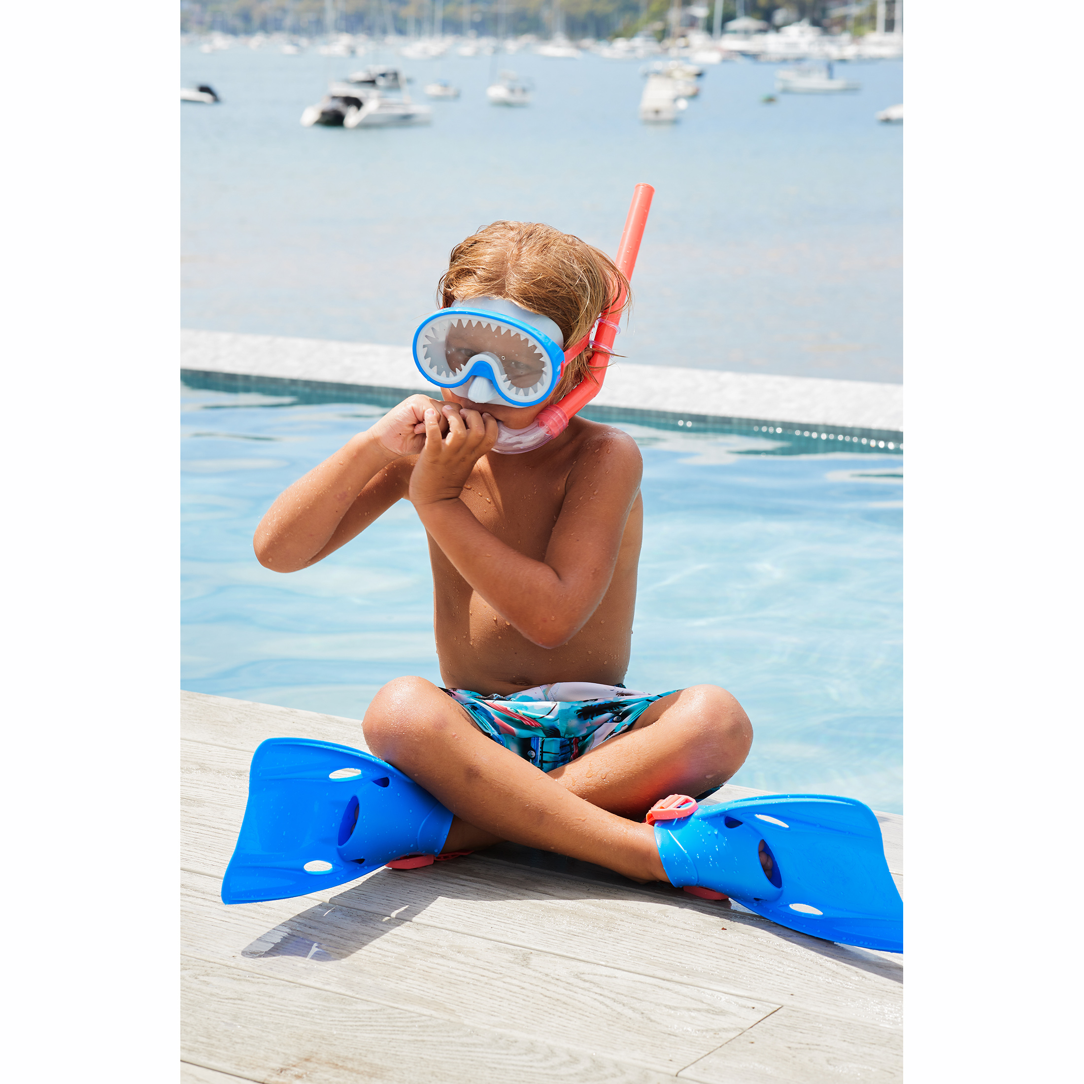 Coconut Grove by Sunnylife Kids Snorkel Set Shark photo 2