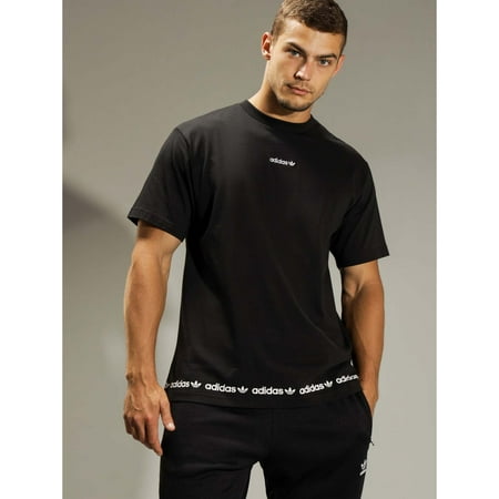 Adidas Mens Linear Repeat Logo T-Shirt