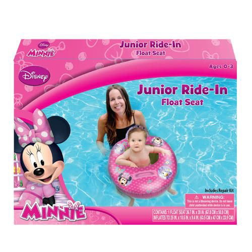 Details about   Disney Minnie Mouse Jr Kids Ride-In Inflatable Kids Seat Pool Beach Water Float 