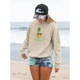 thumbnail image 2 of Buon Ferragosto Cool Ananas Hoodie Women -Image by Shutterstock, Female Large, 2 of 4