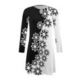 thumbnail image 6 of Fall New Arrivals Dresses!Brilliant Dresses for Women Long Sleeve Women's Trendy Sexy Vintage Printed Round Button Dresses Black S, 6 of 6