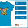 thumbnail image 4 of Tee Hunt Dean Russo Funny Cute Pig T-Shirt Farm Piglet Lover Barn Women's T-Shirt Tee, Light Blue, Small, 4 of 5