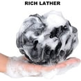 thumbnail image 3 of Loofah Back Scrubber, Bamboo Charcoal Infused Shower Scrubber, Bath-Sponge, Exfoliating Lufa Body Scrubber for Men & Women, Includes 1 Loofah on a Stick, 1 Luffa Pouf, 3 of 7