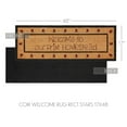 thumbnail image 5 of VHC Brands Coir Welcome Door Mat, Entry Rug, with PVC Backing, for Indoor Outdoor Use, Connell Collection, Rectangle 17x48 Doormat, Welcome to Our Prim Homestead, Natural, 5 of 6