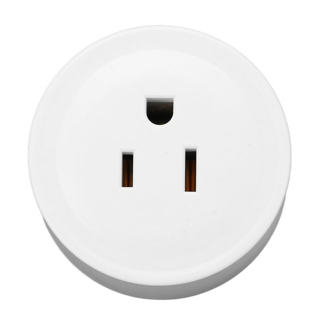 Toma de corriente inteligente con WiFi de 2,4 GHz y 2200 W, interruptor temporizador con control remoto, enchufe estadounidense de 110 a 240 V