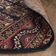 thumbnail image 4 of Superior Contemporary Geometric Abstract Floral Power-Loomed Indoor Area Rug, Black, 5' Round, 4 of 4