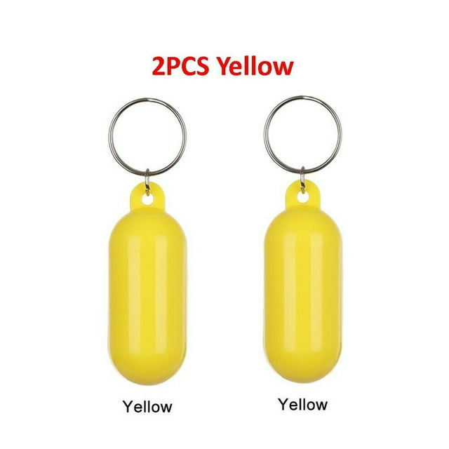 2 Pcs - Floating Keychain Buoyant Key Ring Boating Float Marine Water Safety