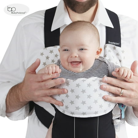 Drool and Teething Pads 100% Organic Bamboo Grey & White Star Pattern Designed to fit Baby Bjorn