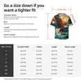 thumbnail image 5 of Lsque Textured Bald Eagle print Men's Cuban Collar Short Sleeve Shirt Summer Beachwear Casual Button Down Fashionable Vacation Leisure Shirt-4X-Large, 5 of 7