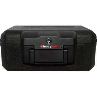 SentrySafe 1160 Fireproof Safe Box With Key Lock – 0.37 Cubic Ft, Carrying Handle, UL Classified 1/2 Hour At 1550°F, Black