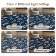 thumbnail image 7 of ODIKA 5'x7' Navy Blue Starfish Coral Shell Ocean Washable Area Rug Seashell Waves Nautical Motif Contemporary Geometric Scattered for Dining Room, Under Table, Home Office, Non-Slip Chair-Friendly, 7 of 7