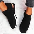 thumbnail image 4 of YOUYEDIAN Chaussures Orthopédiques Décontractées pour Femmes Soutien de la Voûte Chaussures de Course Larges à Enfiler Antidérapantes Chaussures de Randonnée Maille Extensible Confort Chaussures en Mousse 2026 (Noir), 4 of 4