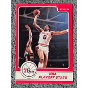 1984 Star Co Star Player Set Playoff Stats Julius Erving #6 Philadelphia 76ers Basketball Card Philadelphia 76ers NBA Basketball Trading Card