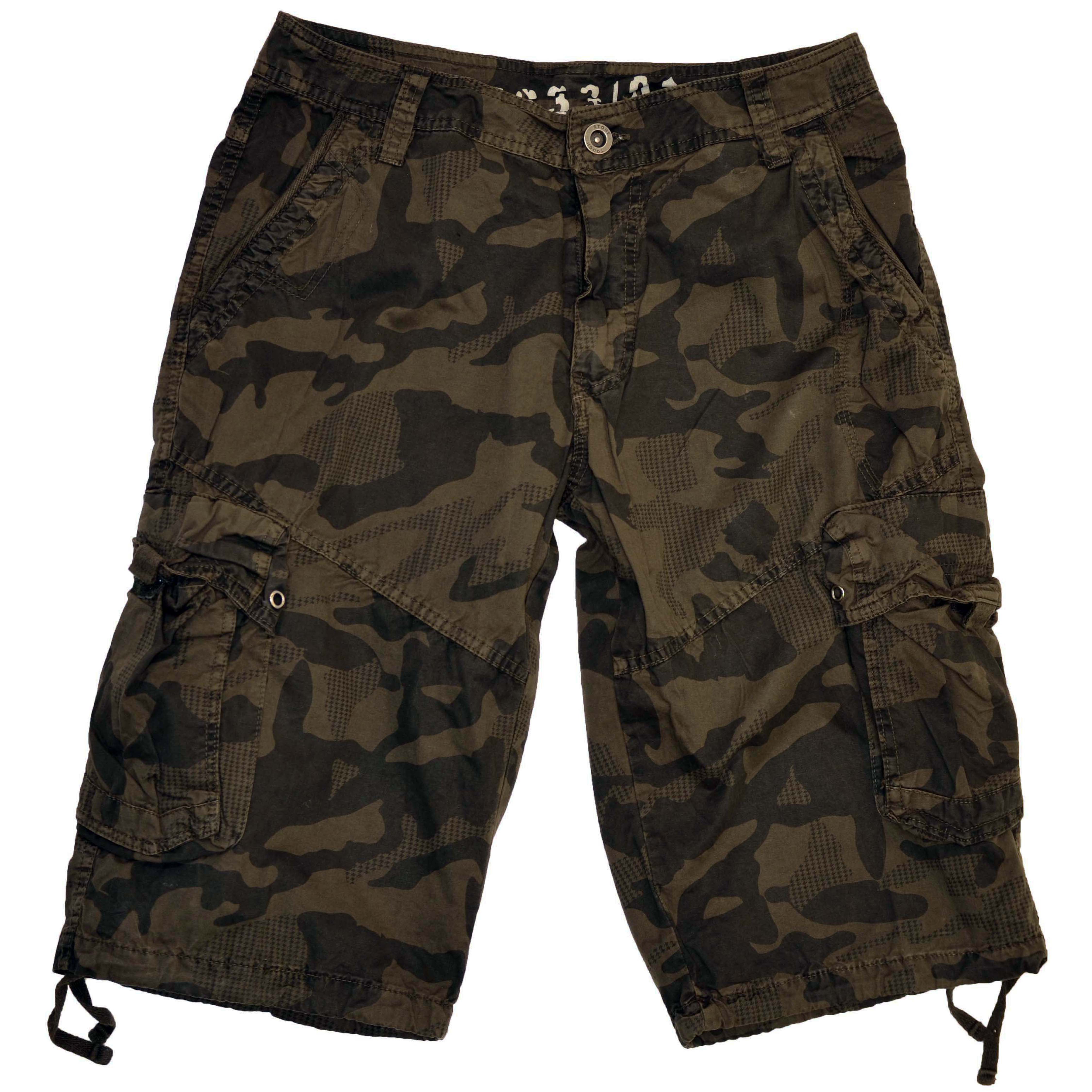 Stone Touch Men's Brown Camouflage Cargo Shorts #28sC1 Size 30 ...